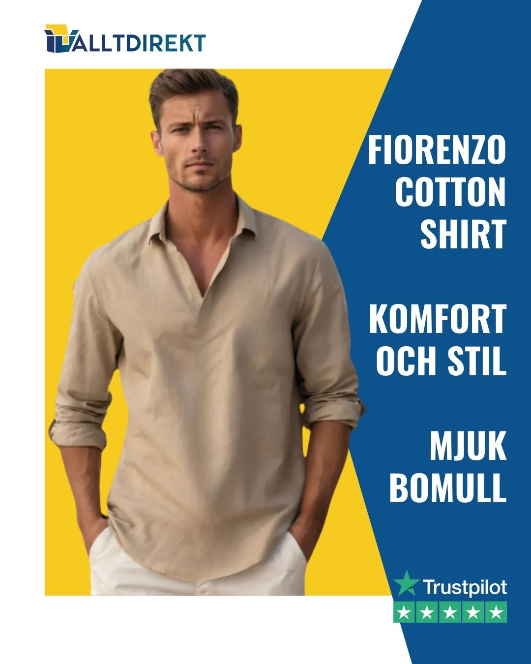 Fiorenzo Bomullsskjorta