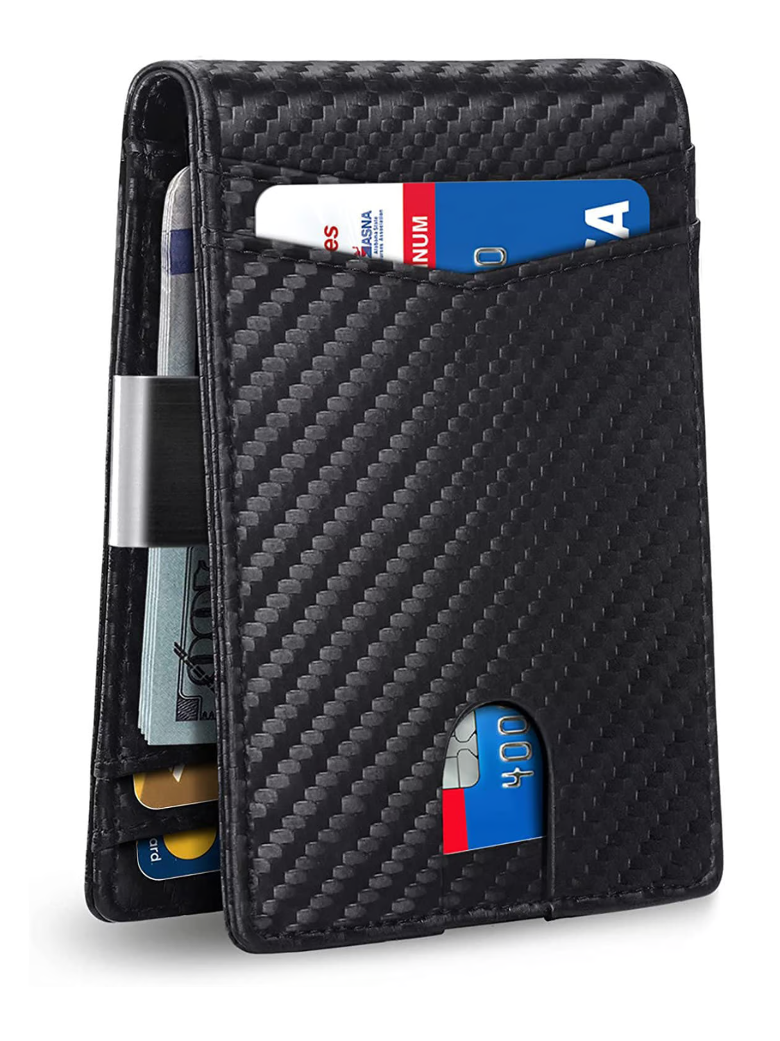 Icon™ SlimWallet: Ultrasmal och säker RFID-läderplånbok för män