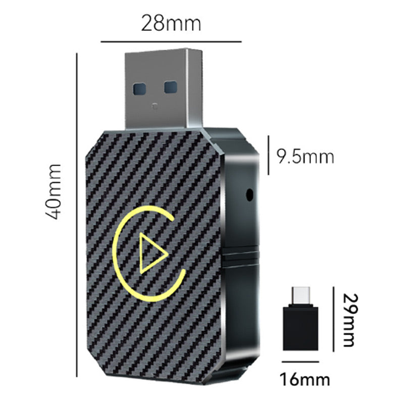 SINTIVO™ 2-in-1 Draadloze CarPlay & Android Auto Dongle