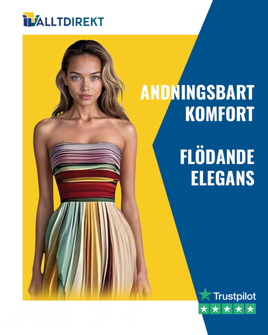 Flora - Färgglad ärmlös klänning