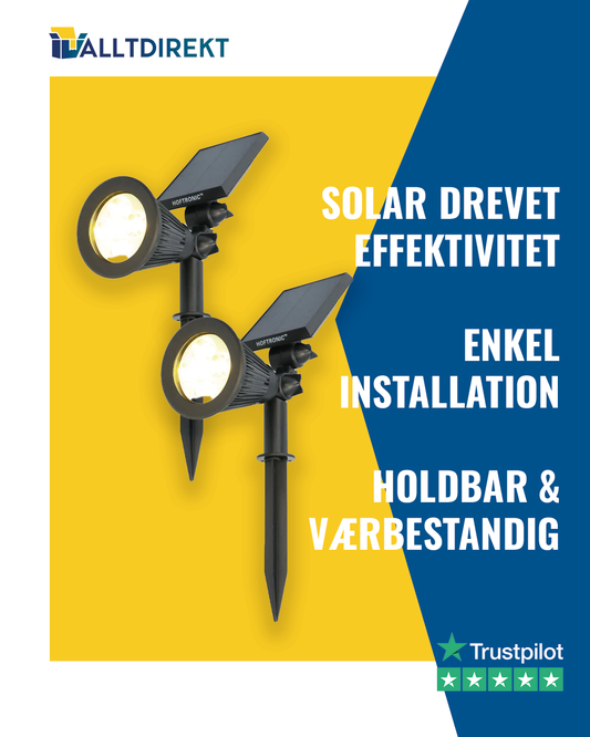 Solenergidriven Trädgårdsspotlight