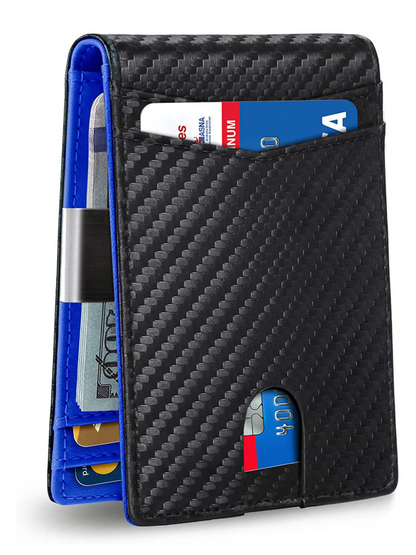 Icon™ SlimWallet: Ultrasmal och säker RFID-läderplånbok för män